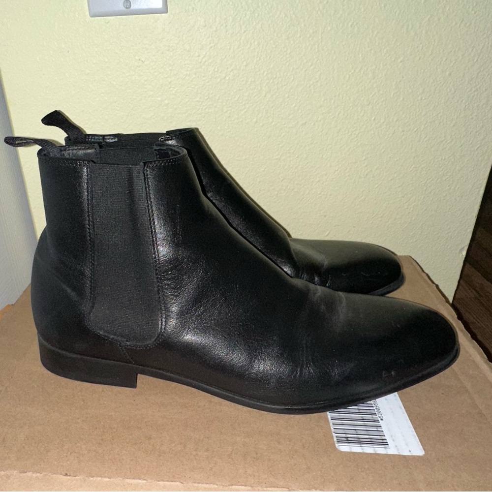 Zara Black Leather Boots